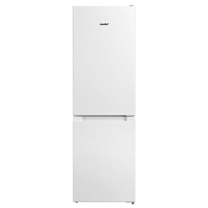COMFEE' Freestanding Fridge Freezer 174 Litre RCB169WH2(E) Low Frost Fridge with Reversible Door Hinge - Energy Saving LED lights & Adjustable thermostat – Low Noise- White