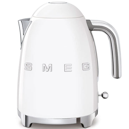 Smeg KLF03WHUK 1.7Ltr - 3kw Kettle and TSF01WHUK 2 Slice Toaster Set in White