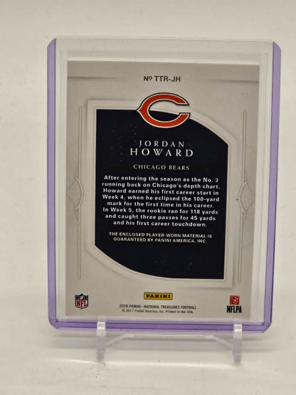 2016 Panini National Treasures Tremendous Treasures 1/1 NFL Shield Jordan Howard