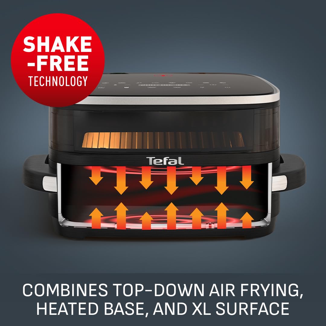 Tefal Easy Fry Pizza, XL Surface, Large Air Fryer, Spacious Basket, Up To 1 Kg of Fries