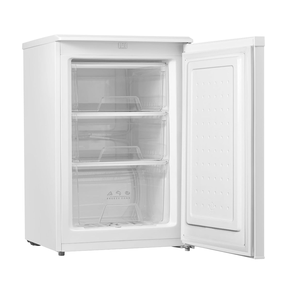 COMFEE' RCU83WH2(E) 88L Freestanding Under Counter Freezer, 55cm Wide, Reversible Door