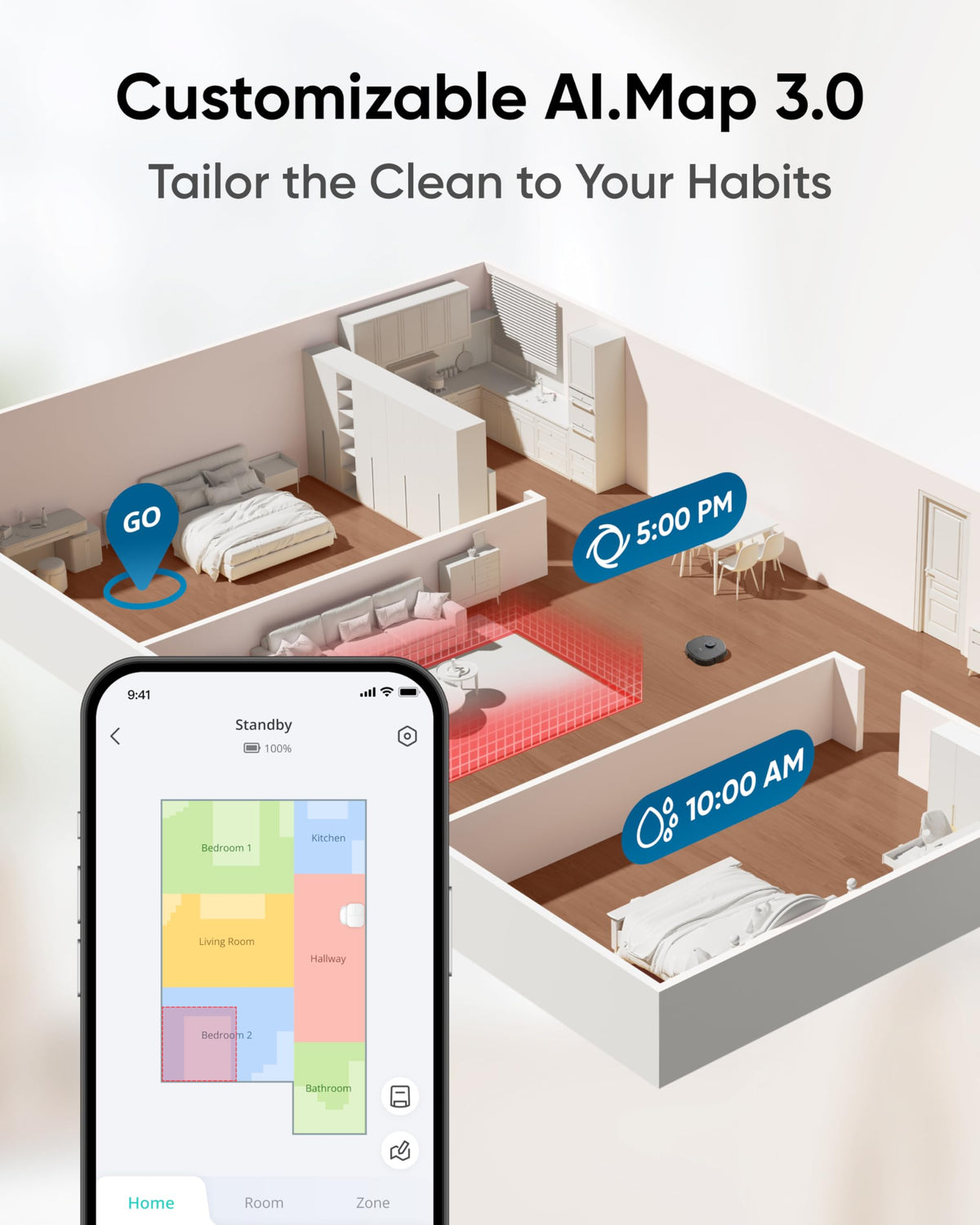 eufy X10 Pro Omni Robot Vacuum Cleaner with Dual Mop, All-in-One Station, 8,000Pa Powerful Suction