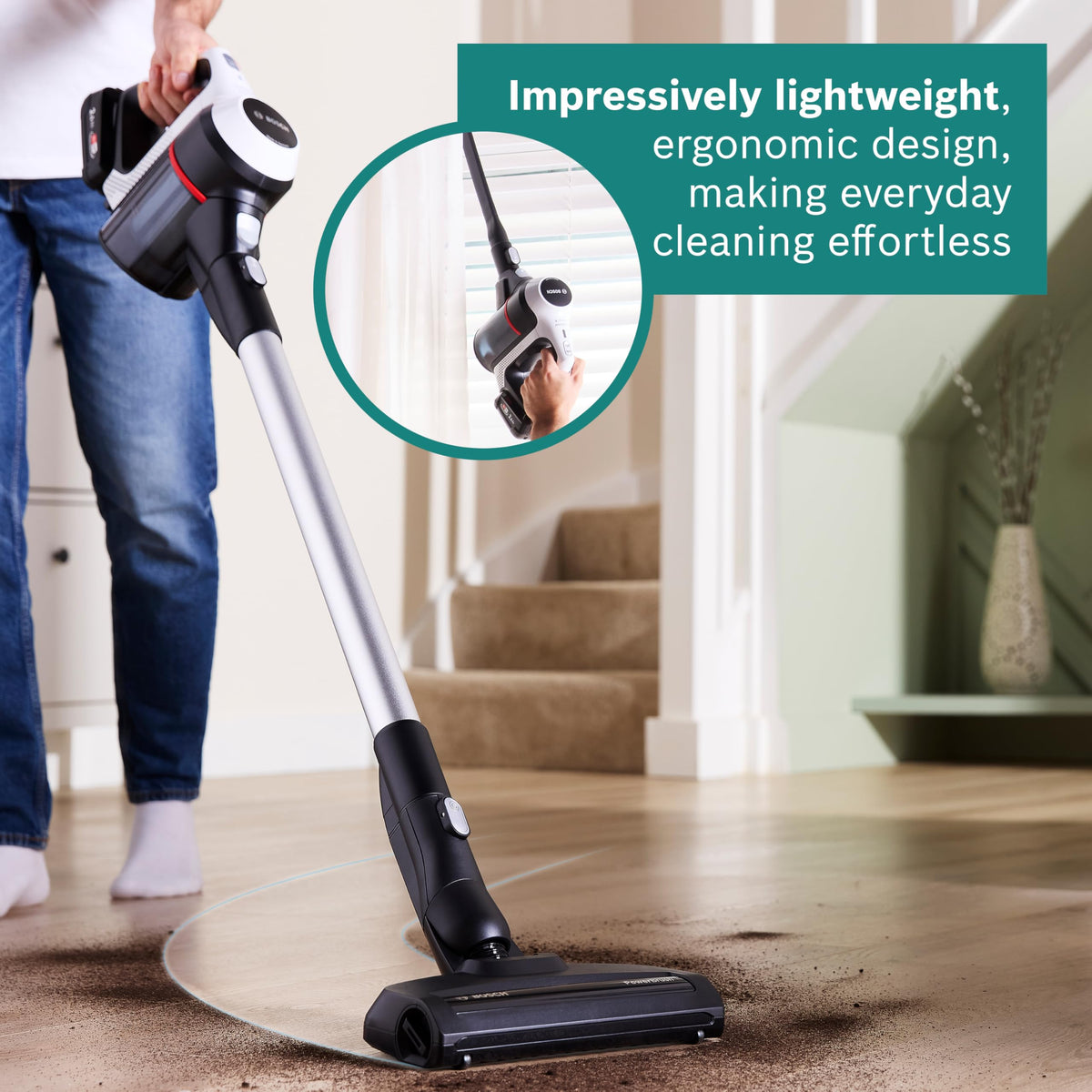 Bosch BCS612GB Unlimited 6 ProHome Cordless Stick Vacuum Cleaner, Ultra Lightweight Design