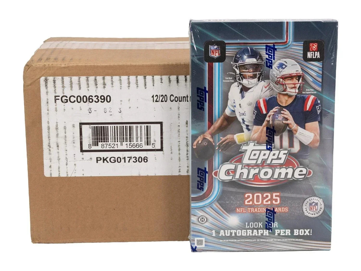 2025 Topps Chrome Football Hobby Case (12 box)