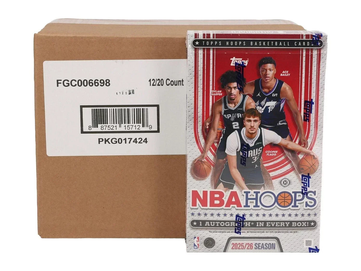 2025-26 Topps NBA Hoops Basketball Hobby Case (12 Box)